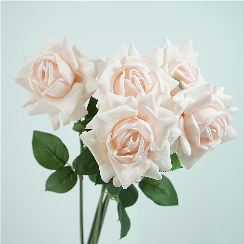 高品质手感保湿仿真花艺单枝奥斯汀玫瑰室内餐桌装饰摆件婚庆假花