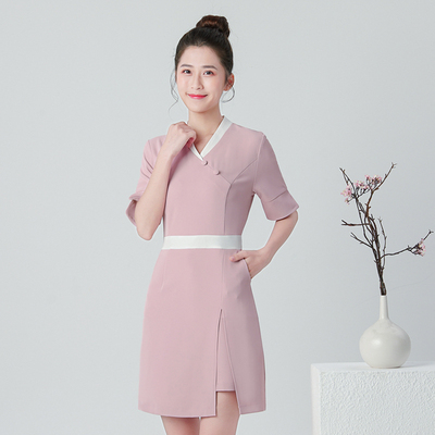 美容院高端气质工衣足浴技师服