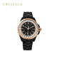 奧地利水晶镶嵌手表复古女士石英腕表 Crisella卡斯丽欧美时尚
