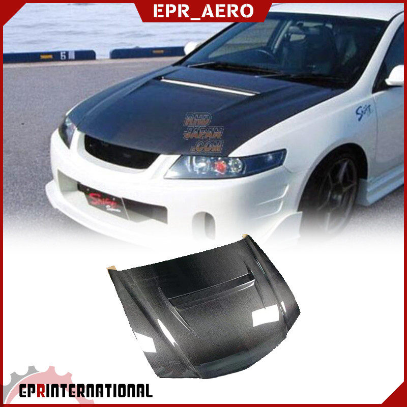 雅阁CL7碳纤维前机头盖开孔散热