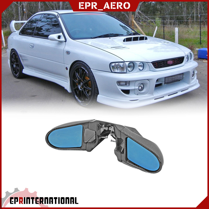 适用于斯巴鲁Impreza翼豹GC8碳纤Aero Mirror后视镜倒车镜替换件