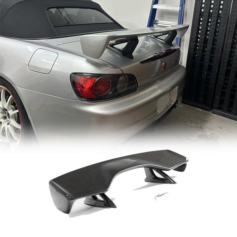 适用于本田S2000 碳纤维CR款GT尾翼扰流定风翼改装包围扰流板加装