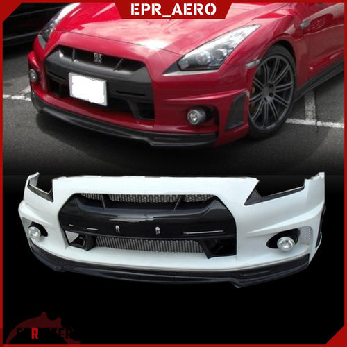 适用于日系战神GTR R35 Wald款Type 1&2树脂纤维改装前杠前保险杠