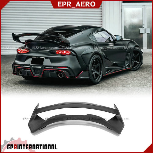 适用于丰田GR Supra A90 碳纤维D款GT尾翼扰流板定风翼改装包围