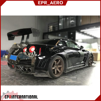 适用于08-17战神GTR R35 VTX7款碳纤维改装GT大尾翼扰流翼 定风翼