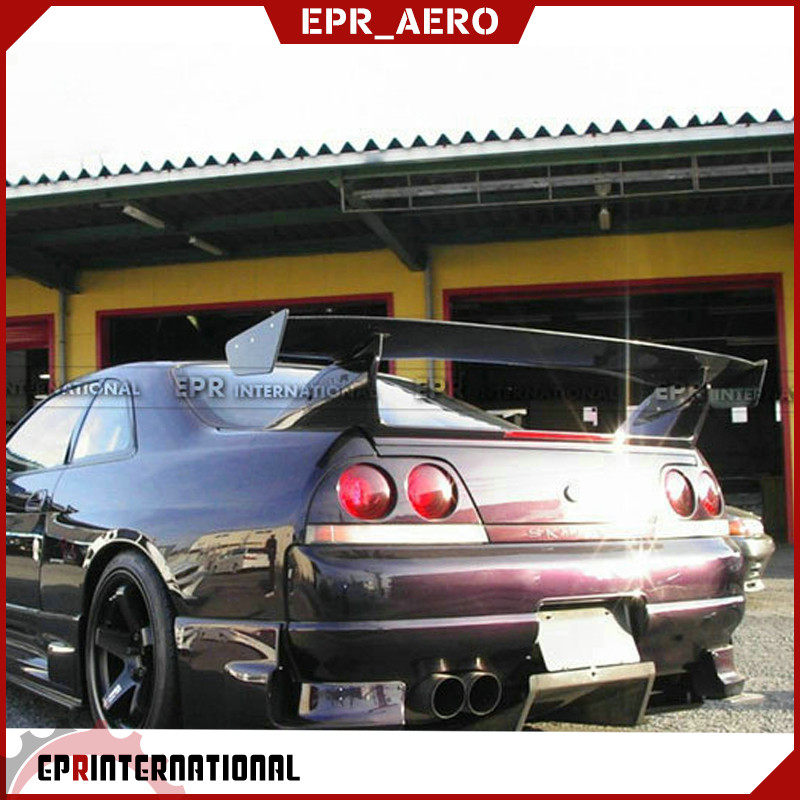 日系战神 skyline r33 gtr改装 原厂改款beer大尾翼 gt翼替换加装