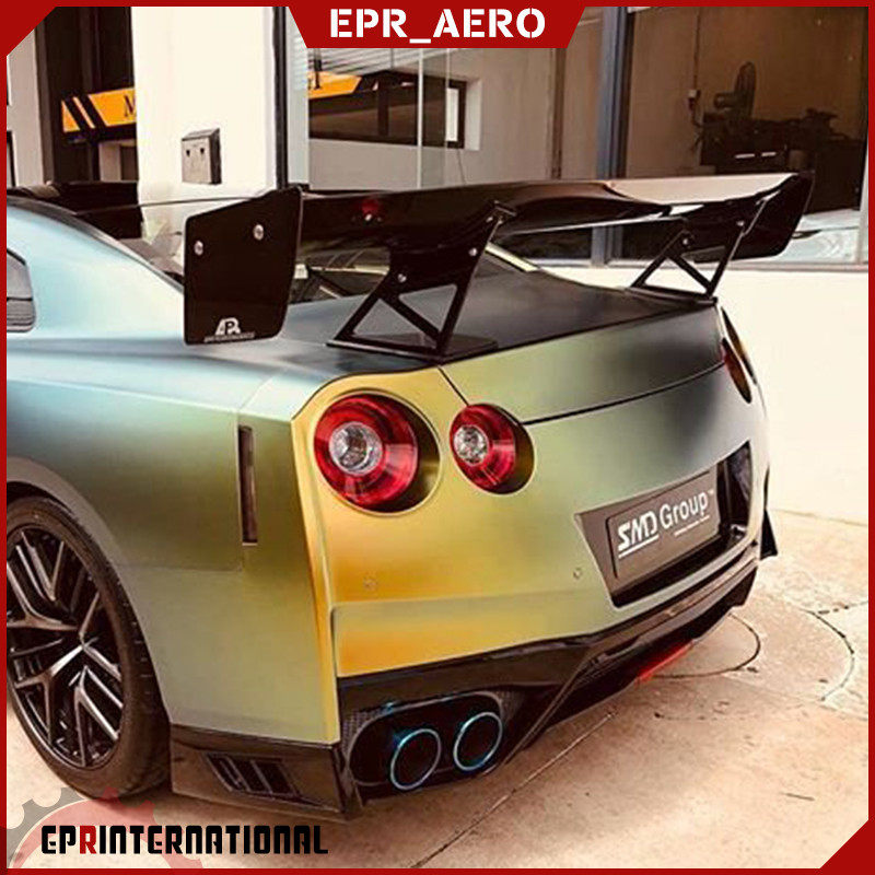 适用于日系 战神GTR R35 APR款碳纤维改装GT大尾翼 定风翼 飞机翼
