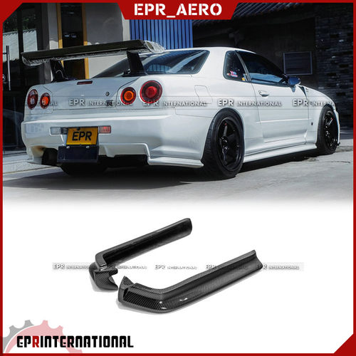 适用于日产 GTR R34 碳纤维Nismo款后杠包角 后包角改装包围