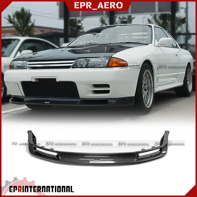 适用于日产 GTR R32 碳纤维FRD款前唇前铲头唇改装包围替换件