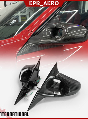 适用于TypeR思域Civic FK7 FK8碳纤维改装后视镜替换 GND款子弹镜
