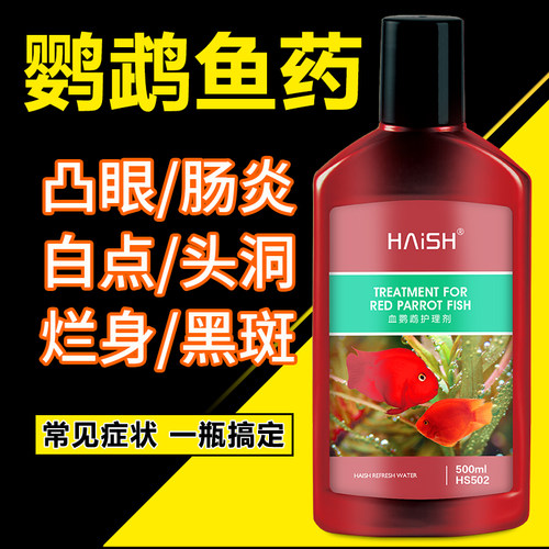 黑斑肠炎头洞蒙眼观赏烂身鱼药