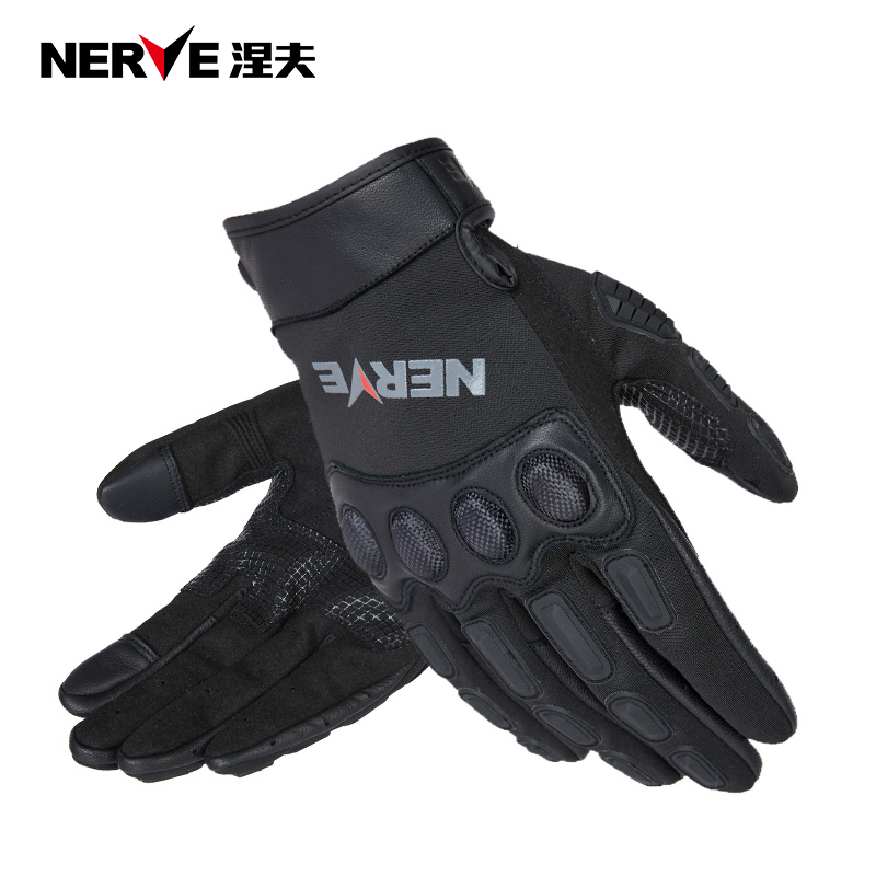 NERVE涅夫摩托车手套男机车赛车骑士骑行夏季透气触屏四季KQ1056
