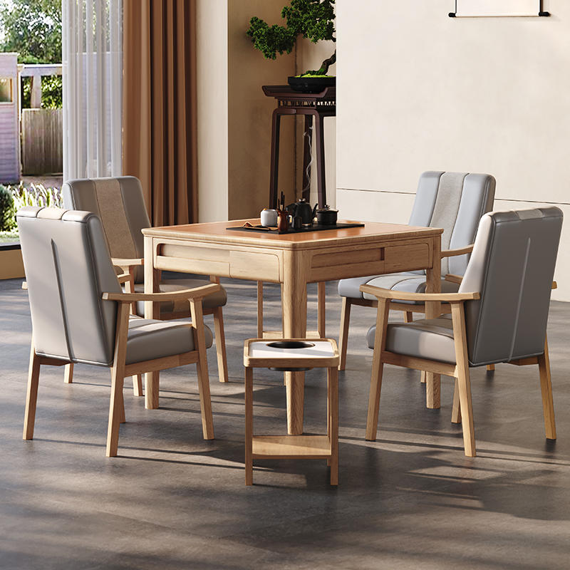 新中式实木麻将桌全自动麻将机