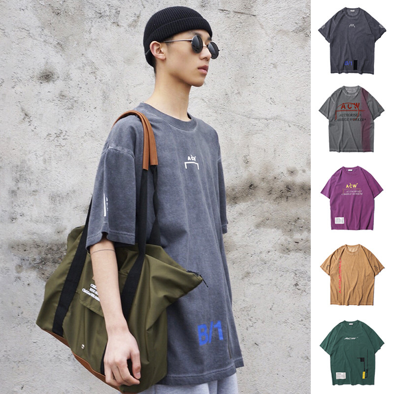 A-COLD-WALL冷墙ACW复古做旧高街风侃爷FOG潮男女款情侣短袖T恤|ruв категории Мужская одежда, футболка - от Buy2taobao.com для оказания профессиональной услуги покупки агента Taobao