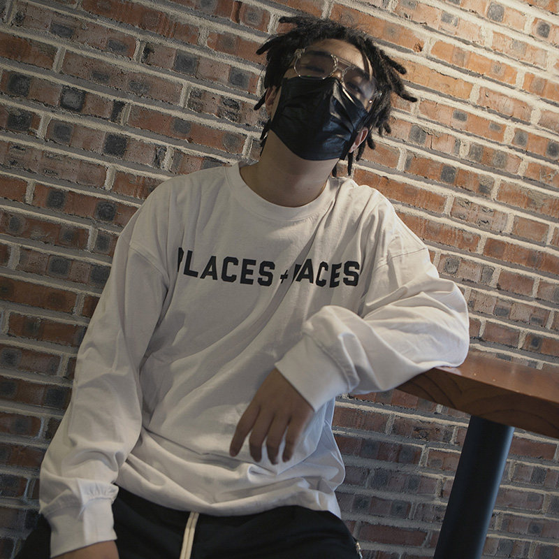 Places + Faces男女款P+F十字架印花情侣款装纯棉长袖T恤|msdalam kategori Pakaian Lelaki, baju-T - dari Buy2taobao.com untuk memberikan perkhidmatan ejen Taobao profesional membeli