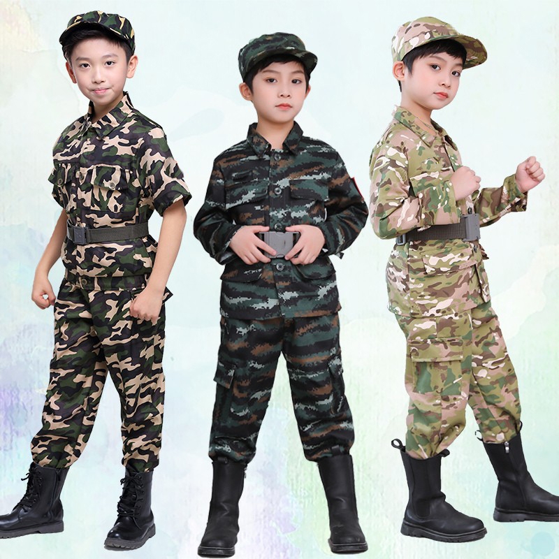 儿童迷彩服套装2025春季服秋季童装幼儿园训练服春秋款男孩潮