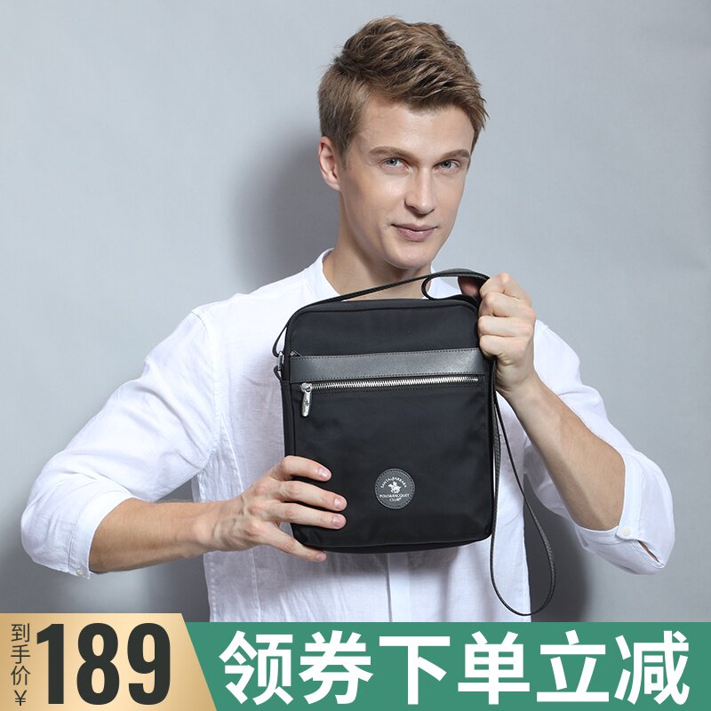 SANTA BARBARA POLO & RACQUET CLUB Men's bag oxford The single shoulder bag man Inclined shoulder bag knapsack leisure time Water splashing Canvas bag Vertical sectionin the Leather/Lady bags/Men's bag, Men's bags  category - from Buy2taobao.com to provide professional Taobao agent buy service