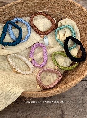 FromSheep~小号真丝大肠发圈女韩国气质皮筋发绳高马尾扎头绳发饰