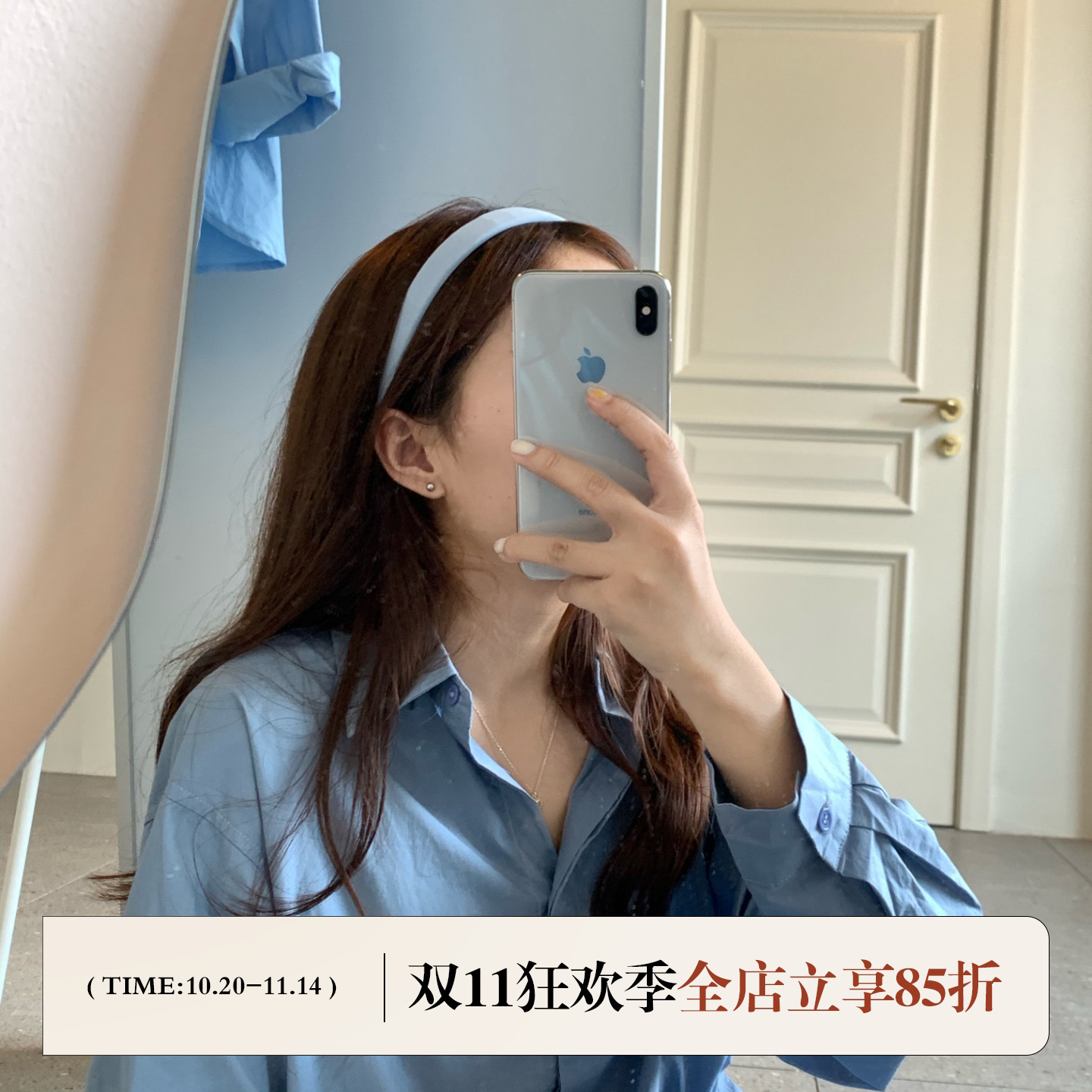 夏天纯色发箍女洗脸甜美头箍简约
