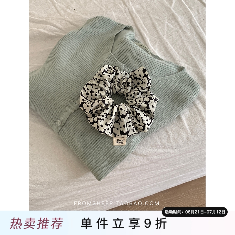 定制款~点缀春日碎花大肠发圈