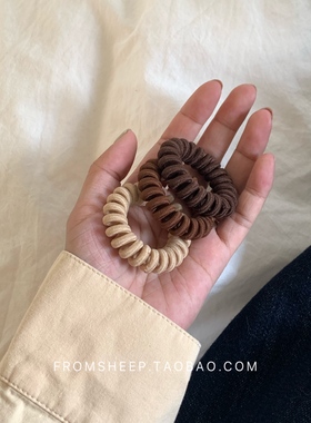 韩国电话线发圈女高级感扎头发皮筋皮套高弹力头绳电线圈发绳发饰