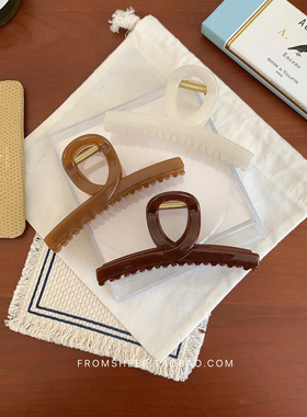 韩国大号抓夹女后脑勺发夹高级感时尚发抓半扎发鲨鱼夹头发夹发饰