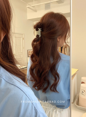 韩国进口凯旋门醋酸发夹女小众半扎发鲨鱼夹子头饰设计感抓夹发饰