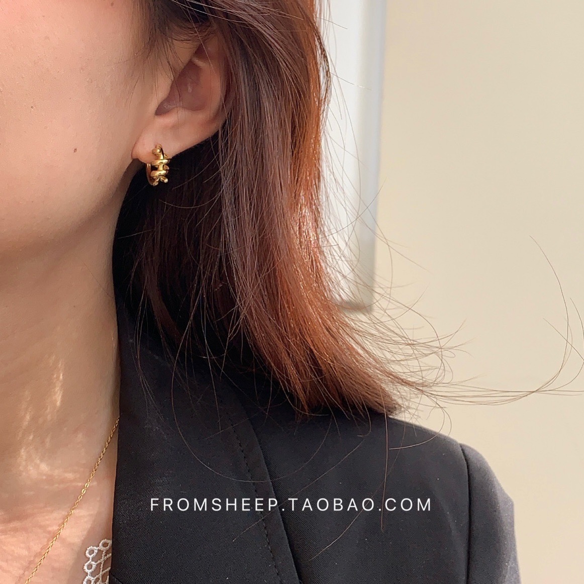 FromSheep韩国独特设计气质耳环