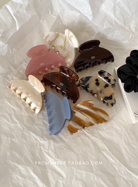 BetterMood自制~韩国醋酸小号抓夹女高级感发夹半扎发鲨鱼夹发饰