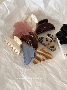 BetterMood自制 韩国醋酸小号抓夹女高级感发夹半扎发鲨鱼夹发饰