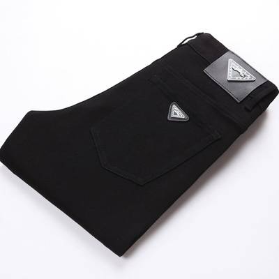 2025新款秋冬款黑色牛仔裤男修身小脚直筒弹力裤子休闲高端不掉色