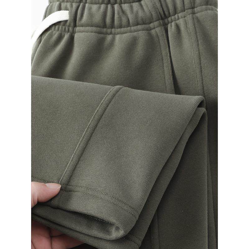 Mostarsea~重磅美式弯刀卫裤男款秋冬直筒休闲裤冬季加绒运动裤子