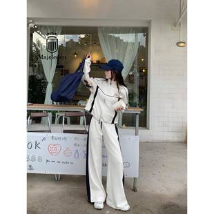 正品2025年秋季新款小个子休闲运动套装女长袖外套半裙长裤两件套