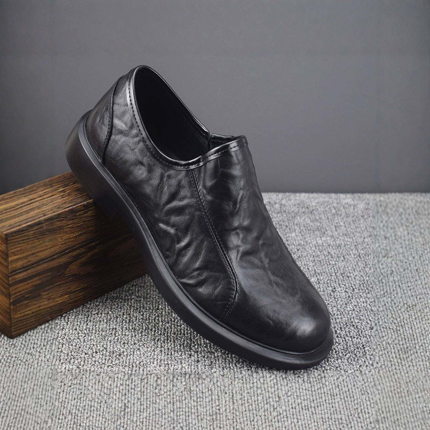 意大利设计风『DMXUXM』!高端大气!头层牛皮厚底增高休闲皮鞋男潮,流行男鞋,休闲皮鞋,淘宝优惠券,粉丝福利购,淘宝优惠卷