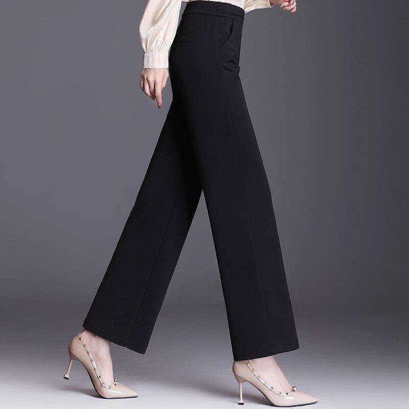 黑色阔腿裤女2025新款春秋设计感显瘦宽松直筒裤高腰垂感西装裤子,女装/女士精品,时尚套装,淘宝优惠券,粉丝福利购,淘宝优惠卷