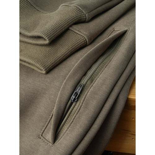 Mostarsea~松紧腰螺纹收口卫裤男口袋拉炼抗菌面料棉质微弹休闲裤