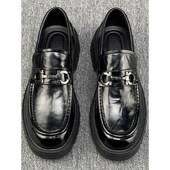 男2025秋季 一脚蹬德比鞋 休闲高端商务正装 香港潮牌皮鞋 通勤乐福鞋