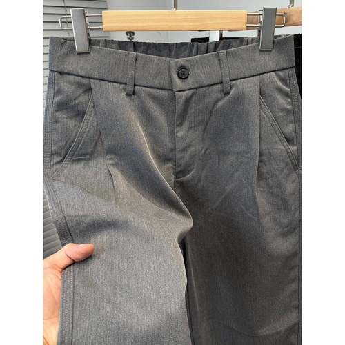 Mostarsea~高端超柔牛奶丝休闲裤男士秋冬新款宽松型直筒垂感长裤