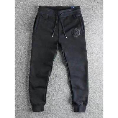 代购香港潮男秋冬美式重磅刺绣水洗休闲男士卫裤运动束脚裤长裤子