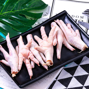 新鲜冷冻鸡爪子950g 冰冻大号凤爪短鸡爪鸡脚生鸡爪商用卤味食材