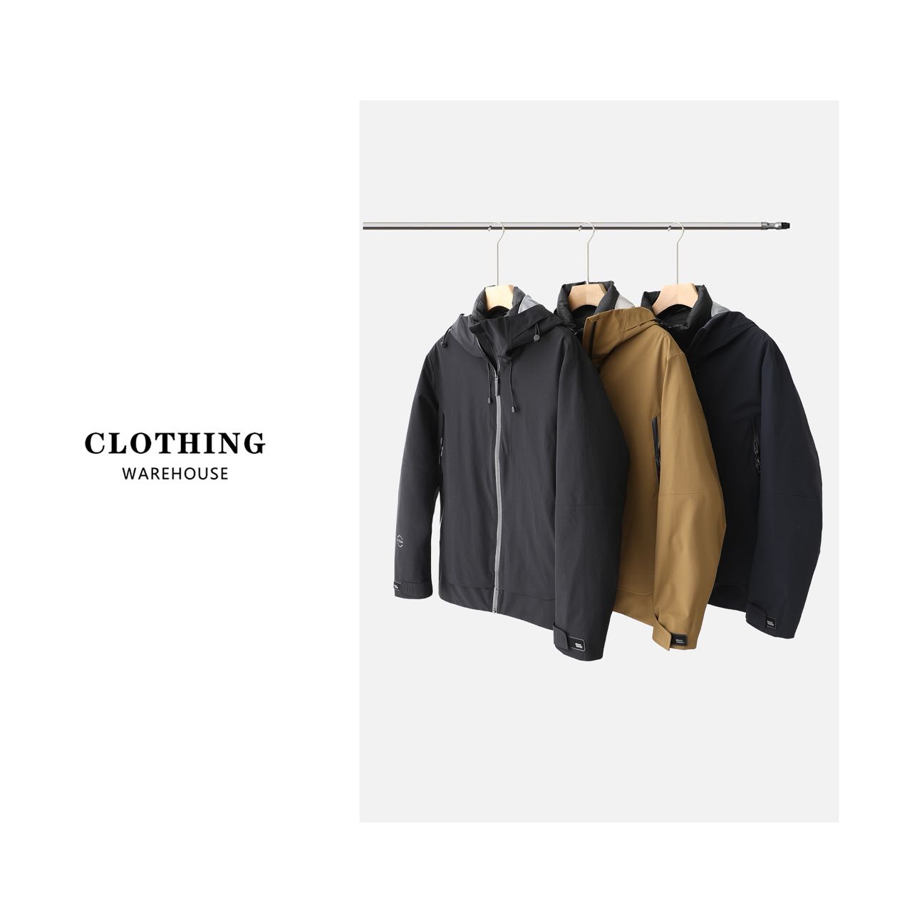 冲锋衣羽绒服夹克外套男