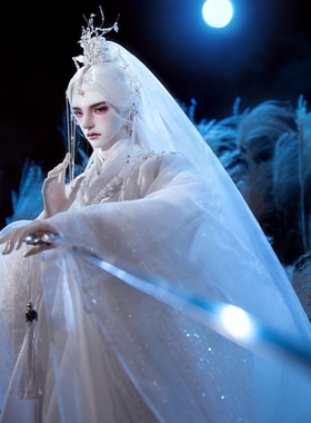 Dollzone×夜莺自制岁聿官服BJD娃娃75叔古风衣服岁聿面妆加购