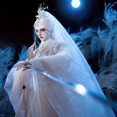 Dollzone×夜莺自制岁聿官服BJD娃娃75叔古风衣服岁聿面妆加购