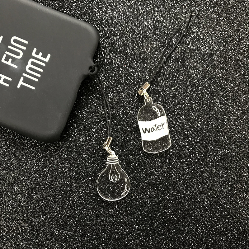 趣味设计水瓶子简约风手机挂绳