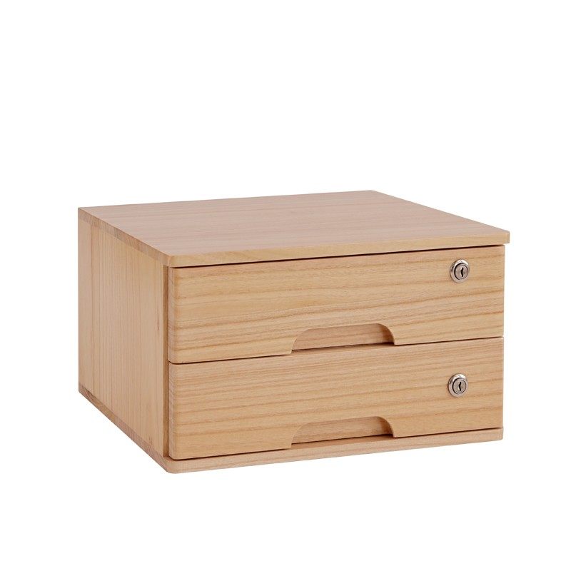 精选带锁实木桌面抽屉式收纳柜木质多功能小型卧室杂物储物柜日式,收纳整理,收纳柜,淘宝优惠券,粉丝福利购,淘宝优惠卷