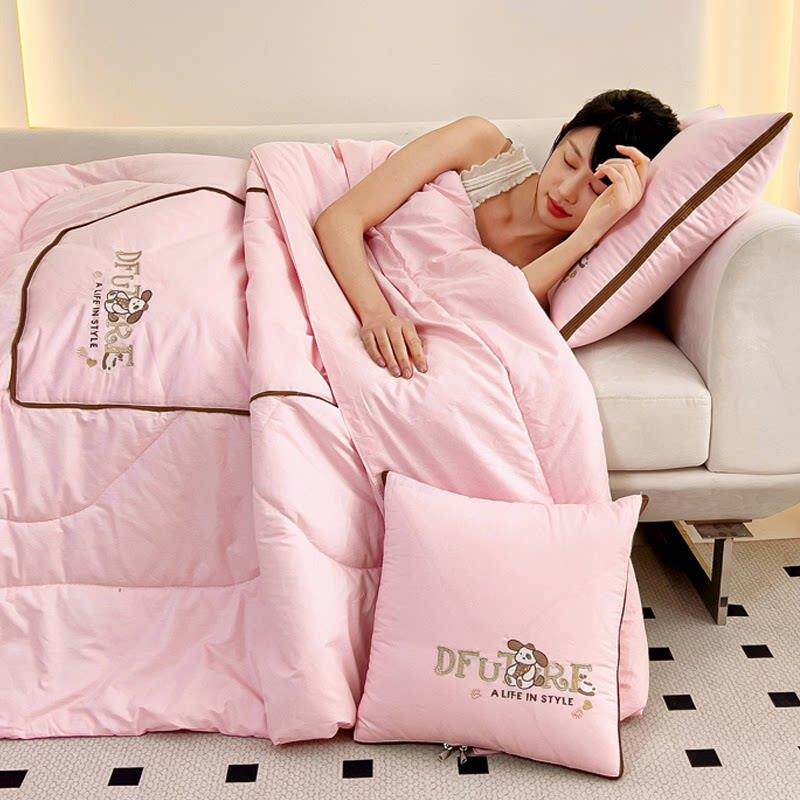 抱枕两用被子枕头午睡空调折叠二合一被靠垫车载汽车夏凉被纯棉全