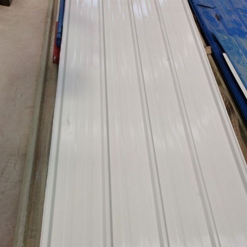 0.5毫米厚白色彩钢瓦铁皮瓦板屋顶隔热防水薄铁皮瓦材料围挡90宽