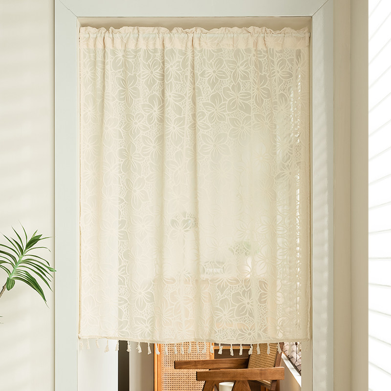 精选日式门帘棉麻家用双面短帘隔断帘免打孔撑杆布帘厨房厨房帘遮,居家布艺,门帘,淘宝优惠券,粉丝福利购,淘宝优惠卷