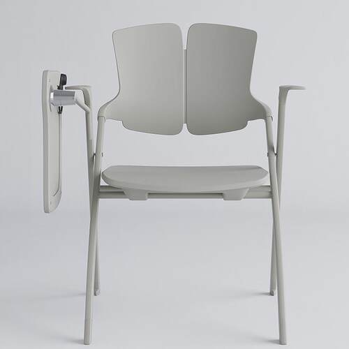 折叠培训椅带桌板会议椅子会议折叠椅会议室开会全塑料培训椅子