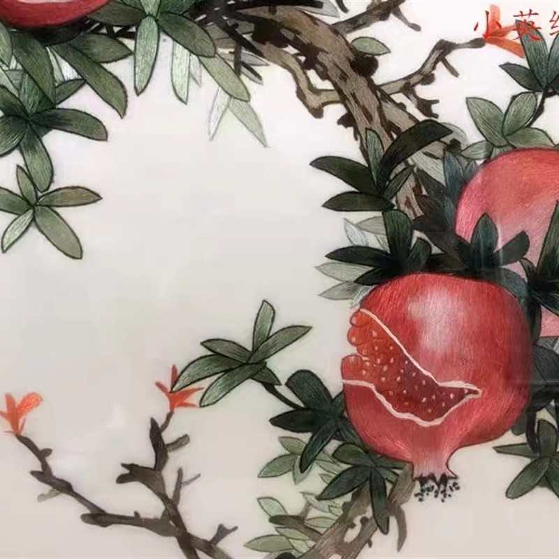 纯手工新款苏州精品刺绣画苏绣成品挂画玄关装饰画5050笑口常开